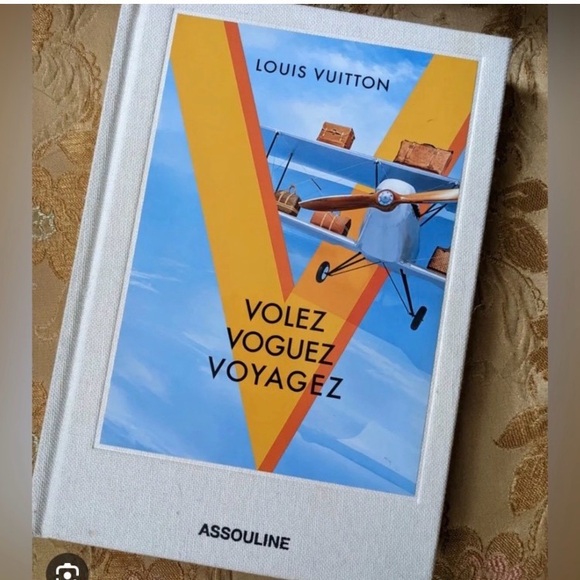 Louis Vuitton Volez Voguez Voyagez Book with Blue and Orange Cover
